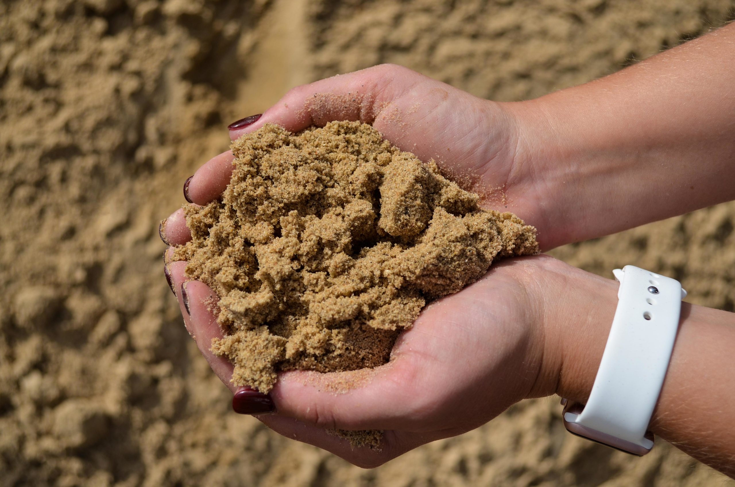 كيفية اختبار الرمل