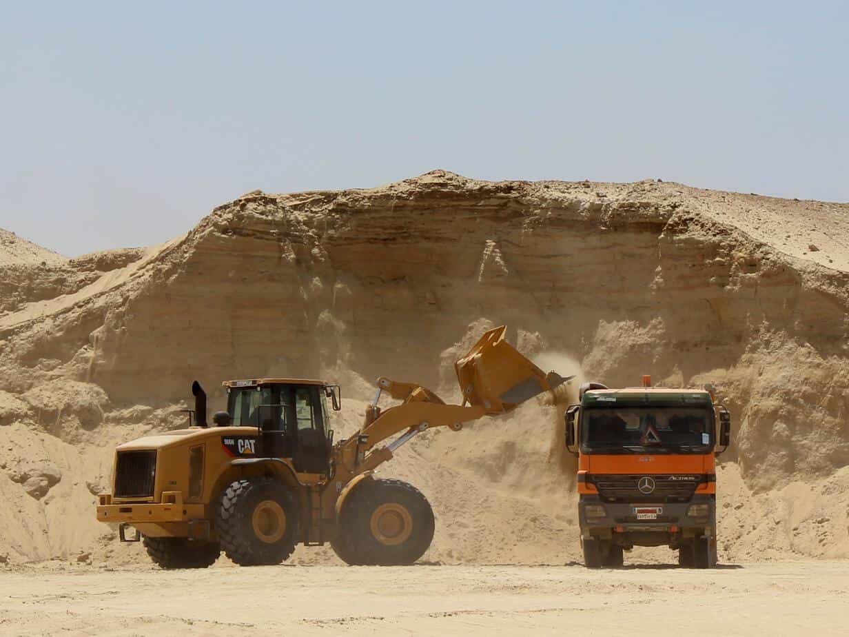 محجر رمل السيليكا في مصر